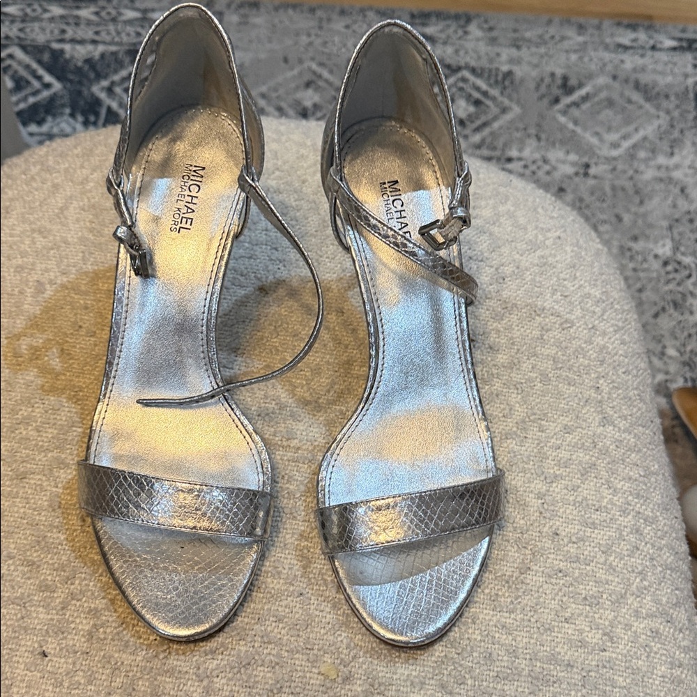 Michael Kors Metallic Silver Heels
